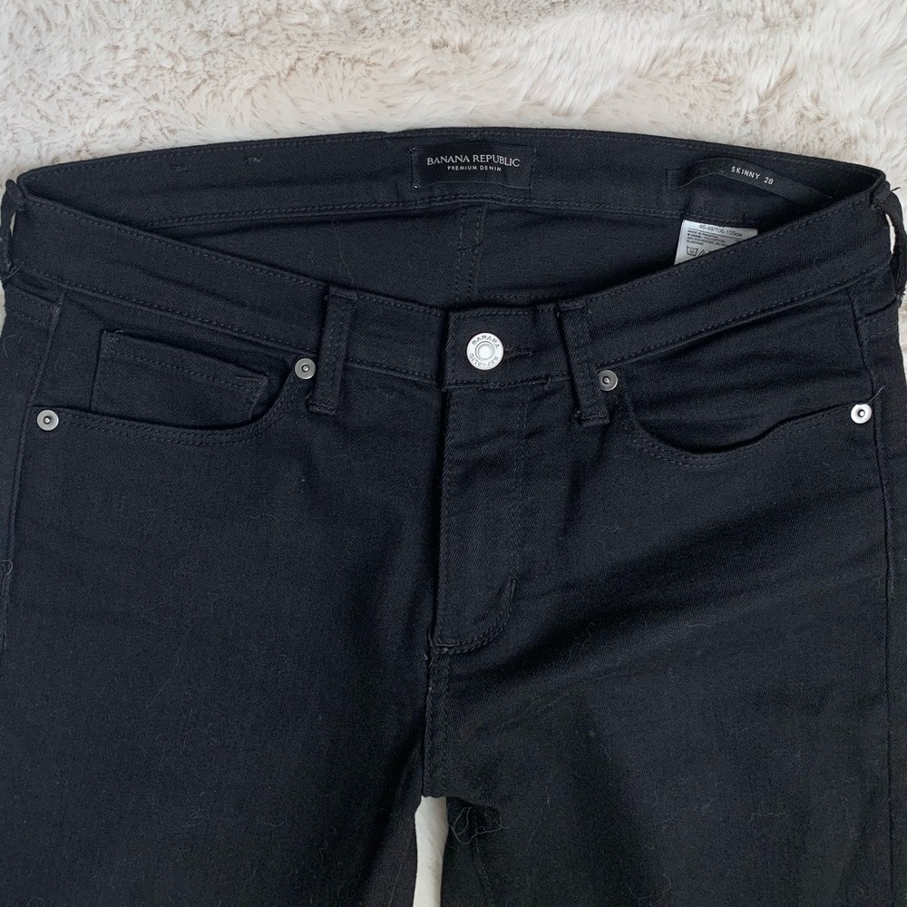 Banana Republic Skinny Black Jean - Picture 2 of 5